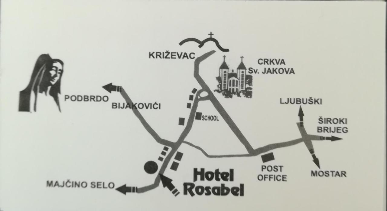Hotel Rosabel Međugorje Extérieur photo